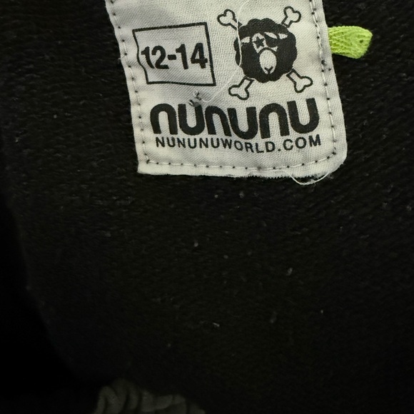 nununu - Star Baggy Pants - 12-14 years - Black and Gray Stars - Picture 4 of 4